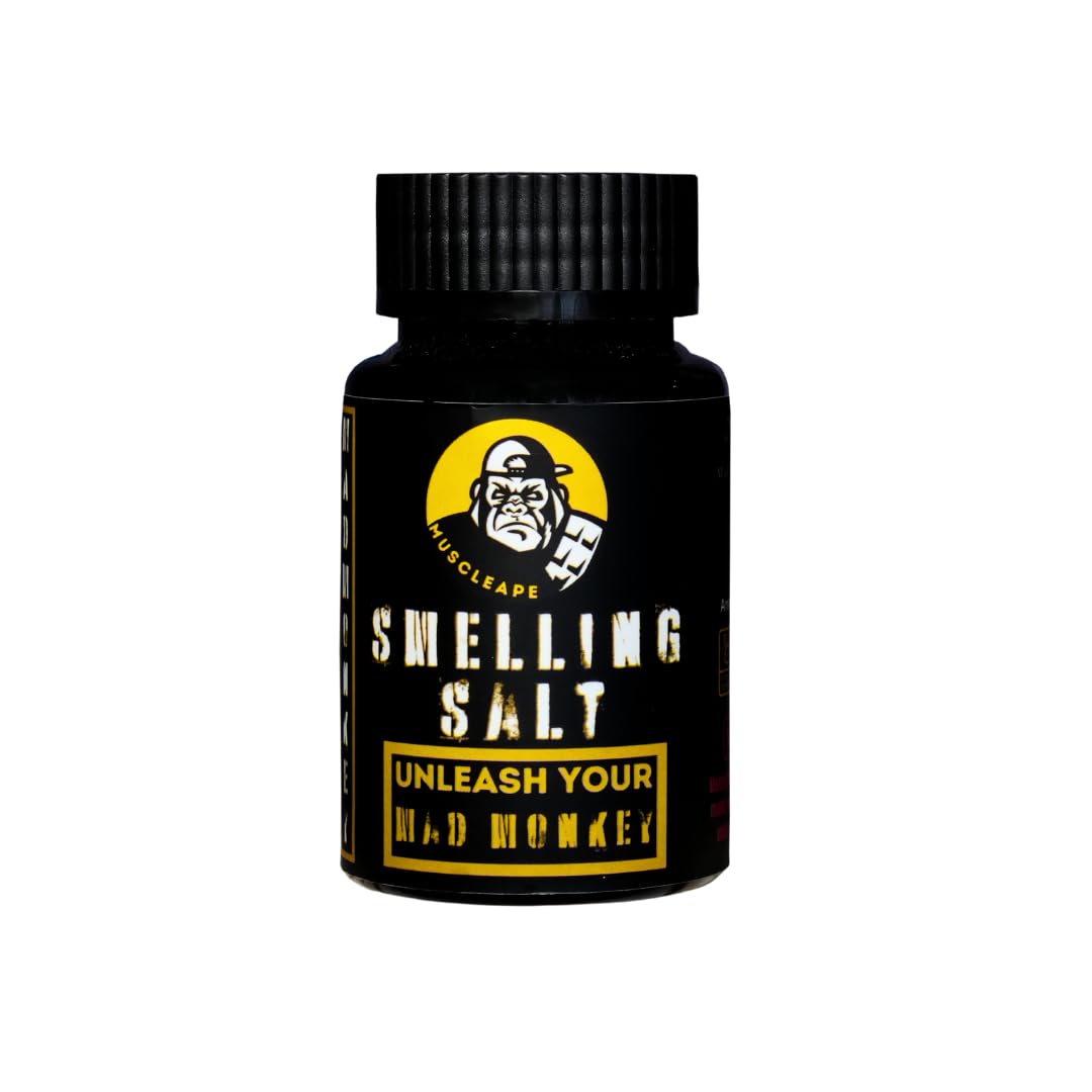 Buy Muscleape Ammonia Smelling Salt For Heavy Lifting Most Potent Ammonia Slap For Unfailed PR