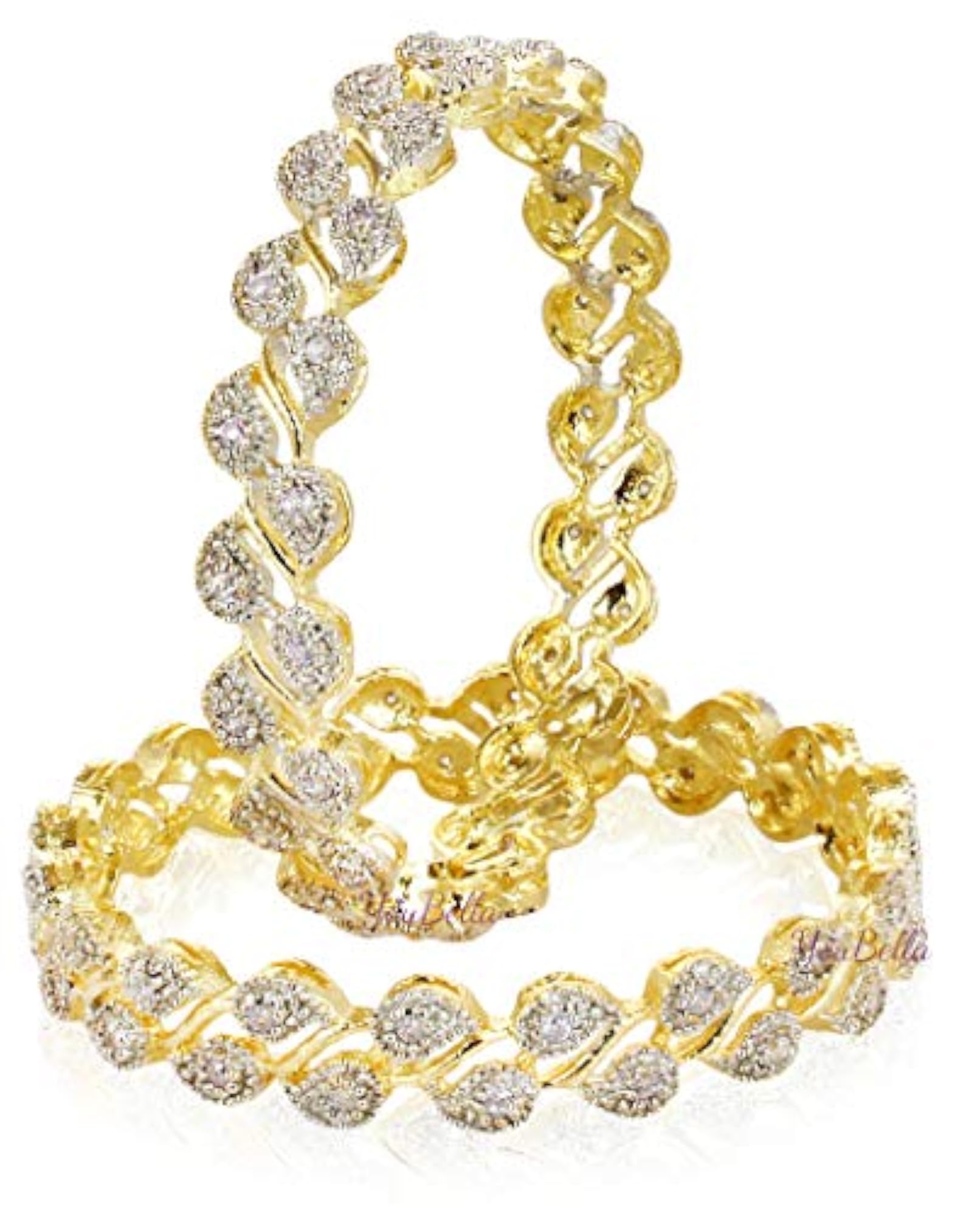 American Diamond Plated Bangles