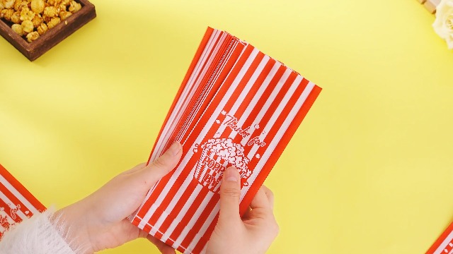 Image of Gilprop 120 Pcs Thanks for Popping by Popcorn Bags 1 oz Red Stripe Flat Bottom Paper Popcorns Bag Bulk Movie Party Favors Individual Servings for Machine Maker Cart Supplies Carnival Birthday Party