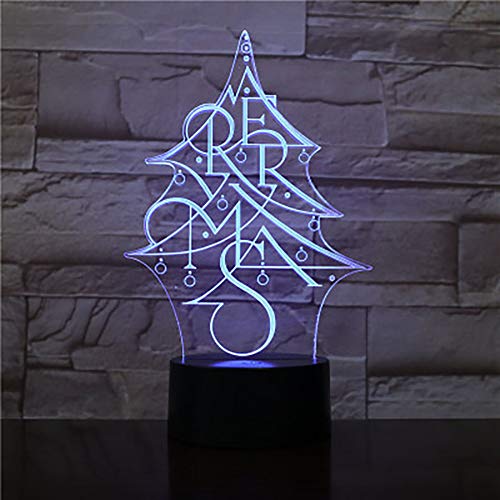 Preisvergleich Produktbild Weihnachtsbaum Weihnachtsbaum Kinder Nachtlicht 3D-Bunte Lichter Weihnachtsdekoration Mit Bluetooth-Lautsprecher Junge Mädchen Geburtstagsgeschenk Produkt,5