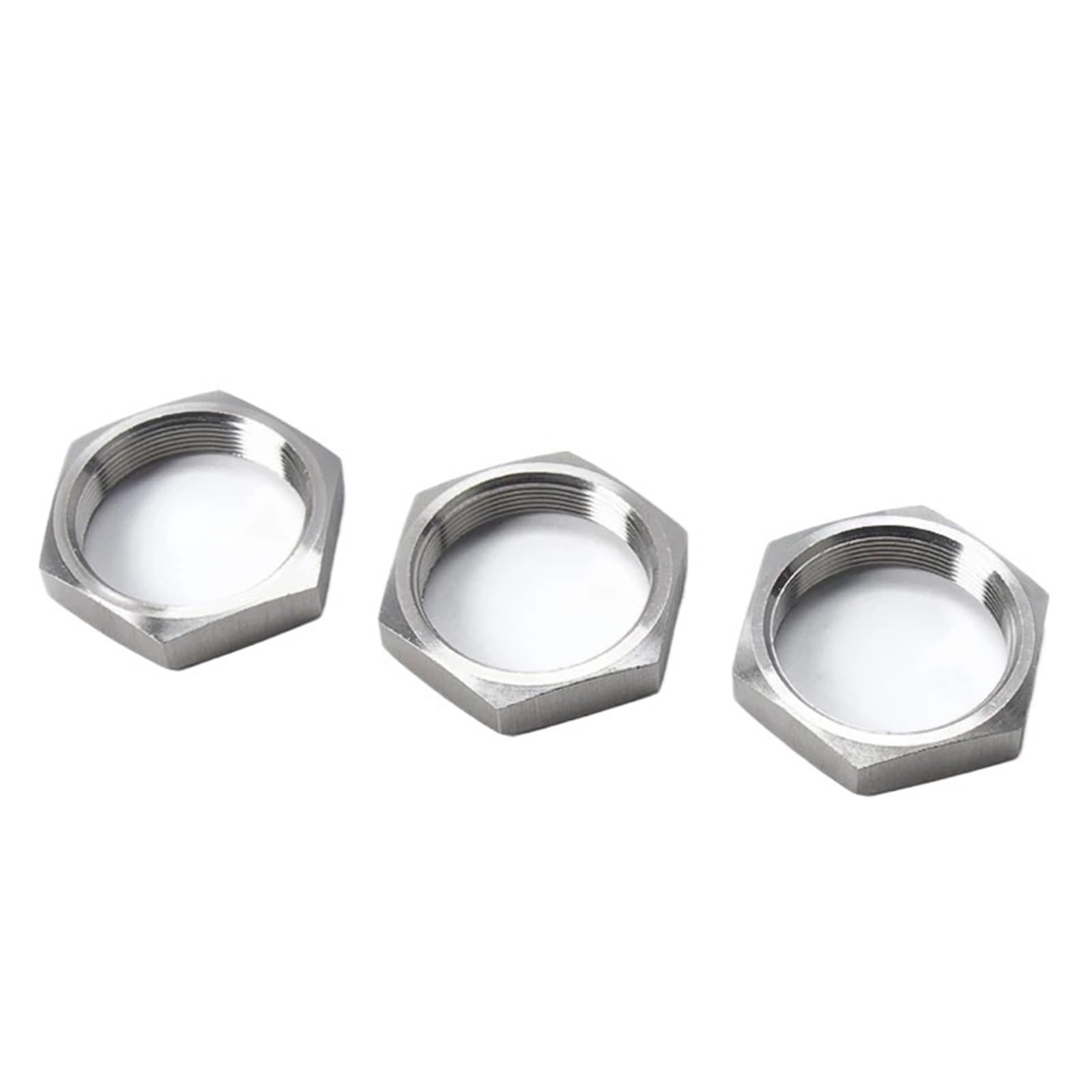1pcs 1" NPT (DN25) BSP Female Thread Hex Lock Nut Pipe Fitting Stainless Steel 304