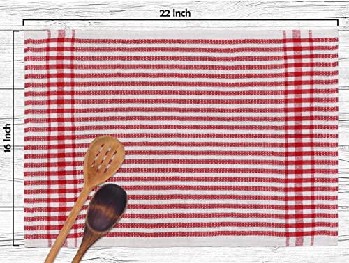 Excellent Deals Kitchen Towels [ 5 Pack, 16" X 22" ] - Multi Color Lightweight Waffle Dish Towels, Dish Cloth, Tea Towels, Cleaning Towels And Cotton Rich Bar Towels. #TOP3