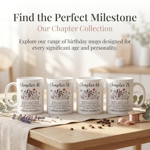Chapter 60 Birthday Mug – 11oz Ceramic Coffee Cup for Men & Women Turning 60 – Funny, Inspirational 40th Birthday Gift Ideas for Him, Her, Husband, Wife, Friend – Milestone Celebration (60th Birthday) - Image 9