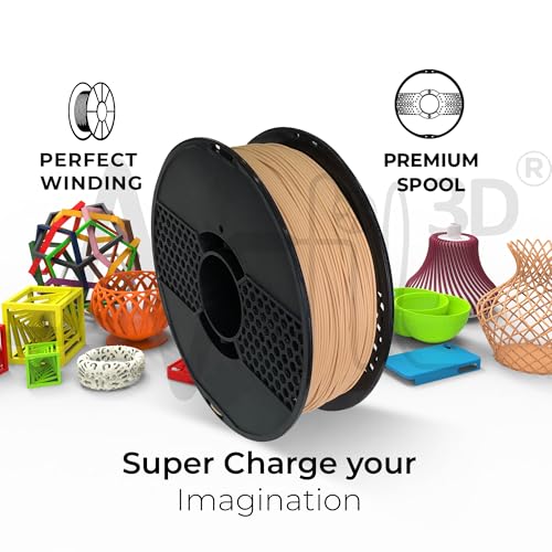 Image of NFIL3D 1KG Net Turbo Finish PLA+ Beige 3D Printer Filament | Filaments for 3D Printer| 1.75mm| Accuracy + /- 0.015mm | 1000g 3D Filament, 250g Spool, 350g Packaging Weight (Total Weight 1.6KG)