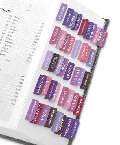 Image of Taja Bible Tabs, 75 Large Print Index Tabs for Women & Men