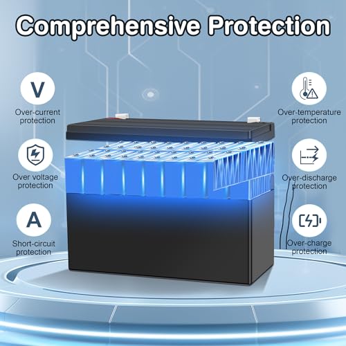 Image of ANPABO 24V 7Ah Sealed Lead Acid Battery for Kids Ride On Toys, F2 Terminal