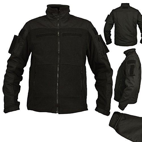 Chaqueta de forro polar negro Kommand para rutas de montaña y ciudad 3