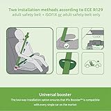Littlesgo IFix Booster Seat, i-Size ISOFIX Car Seat, for Child from 125-150cm (3-12 Years, Group 2/3), Portable, Triple Foam Layers for Comfortable Travel, ECE R129, Grey-Darkgrey, 1 Pack - Image 8