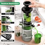 Bear Masticating Juicer Machine | Slow Cold Press Juicer with 4.1in Large Feeding Chute for Whole Fruits, Vegetables | Reversible Auger Easy to Clean - Image 5