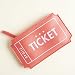 Ipsy April 2017 Red Ticket Style Zippered Makeup Bag