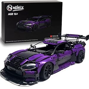 Nifeliz Super car GT4 MOC Building Blocks and Construction Toy, Adult Collectible Model Cars Set to Build, 1:8 Scale Sports Car Model (3850 Pcs)