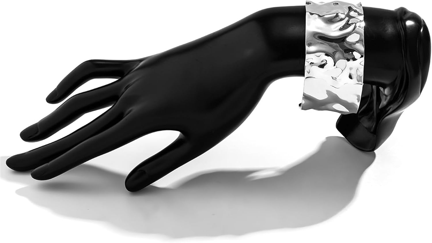 YBMYCM Chunky Gold Cuff Bracelet for Women Gold Open Wrist Cuff Bangle Bracelet Adjustable Wide Cuff Bracelets Fashion Costume Jewelry - Image 5