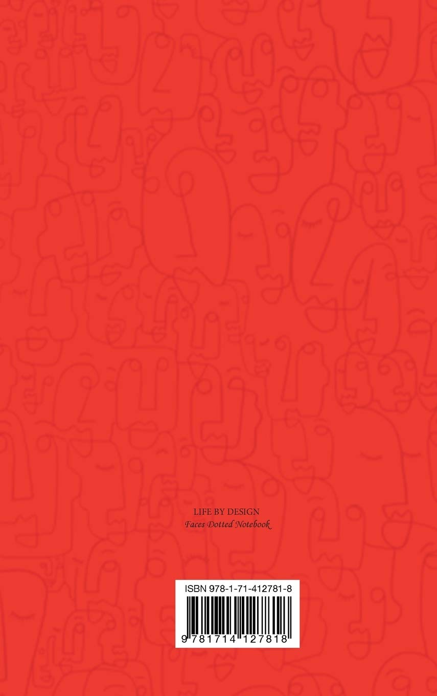 Faces Dotted Notebook (Red)