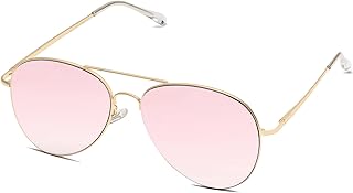 SOJOS Classic Aviator Sunglasses for Women Men Metal Frame Spring Hinges SJ1030 Global Recycled Standard Global Recycled Standard Global Recycled Standard