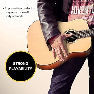 Donner 3/4 Guitare Acoustique Adulte Debutant Guitare Folk 36 Pouces Guitare Kit de Voyage avec Sac Capo Tuner(Naturel) - Les Beatles, Paul McCartney, John Lennon, RIngo Starr, George Harrison Donner 3/4 Guitare Acoustique Adulte Debutant Guitare Folk 36 Pouces Guitare Kit de Voyage avec Sac Capo Tuner(Naturel) – Image 4