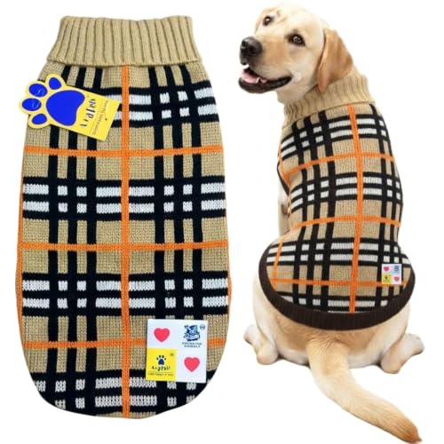 Image of A+a Pets' Cozy Knitted Flannel Sweater - Soft, Warm, Comfortable Fleece, Cold Weather Clothes for Dogs and Cats (bur-Berry, S)