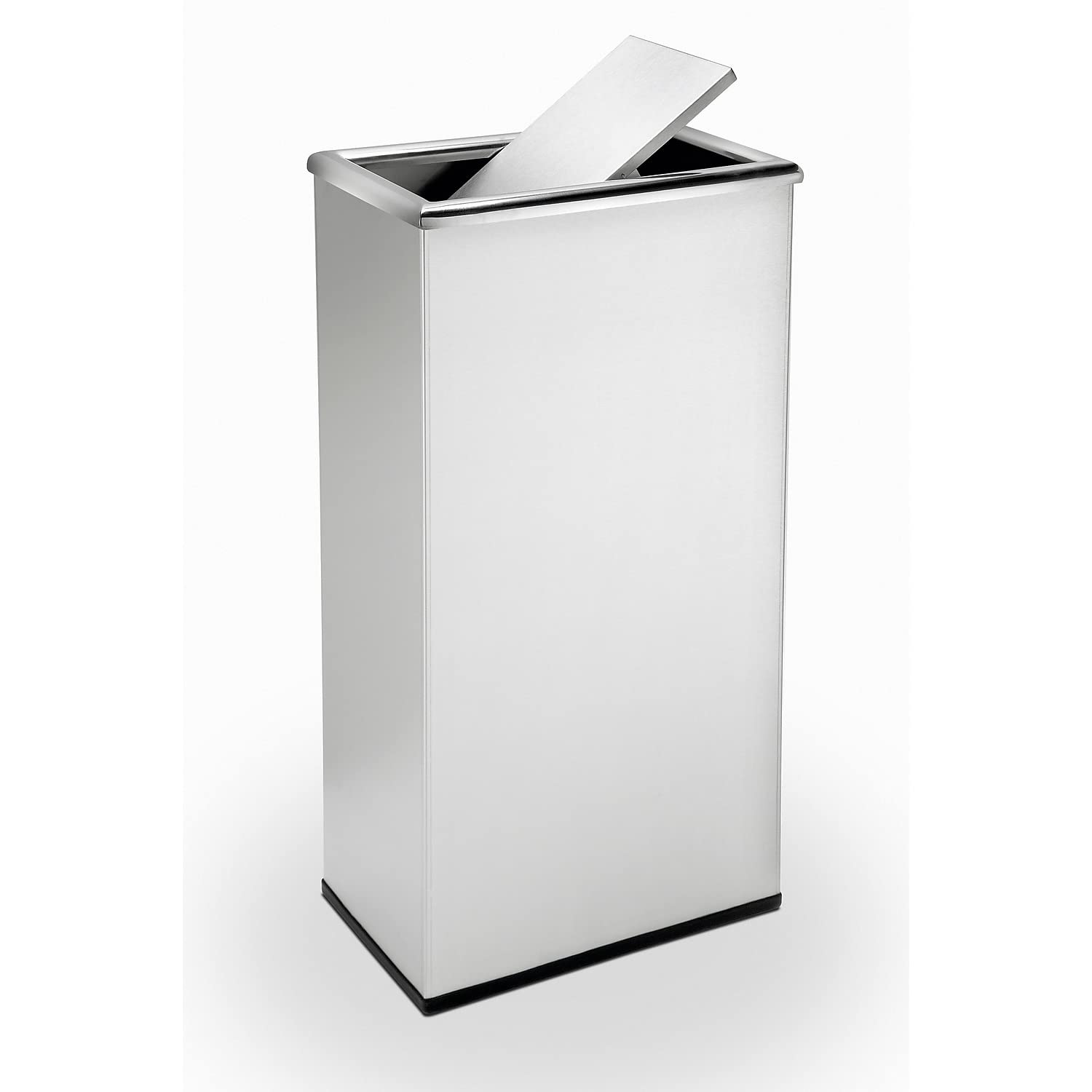 Commercial Zone Products Precision Series Rectangular Waste 13.5gal Receptacle with Flipper Door (780829)