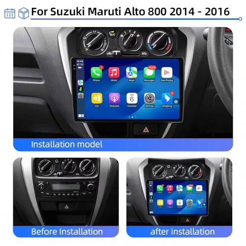 Autoradio Portátil Car Play para Suzuki Alto Maruti 800 2014-2016, Radio 2 DIN 4G+64G 2
