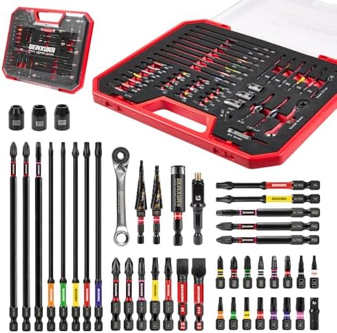 44Pcs Tools Set Packaged Impact Screwdriver Bits,Ratchet Wrench, ...