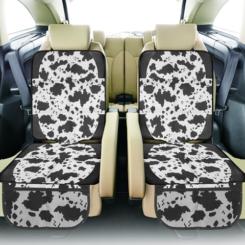 Image of Car Seat Protector for Child Car Seat, 2 Pack Baby Car Seat Covers with Mesh Pockets & Non-Slip Backing 600D Durable Seat Protector