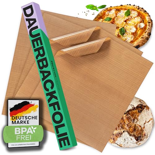 Netrox - Dauerbackfolie & Grillmatte (8er Set) für Backofen und Grill wiederverwendbar - extrem hitzebeständig, lebensmittelfreundlich - Backfolie Backpapier Backmatte - Backunterlage Matte (36x42cm)