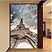 Produktbild Qbbes Benutzerdefinierte Größe 3D Fototapete Eiffelturm Wohnzimmer Eingang Korridor Wand Dekorative Wandbild Tapete Vlies Wandmalerei-250X175Cm