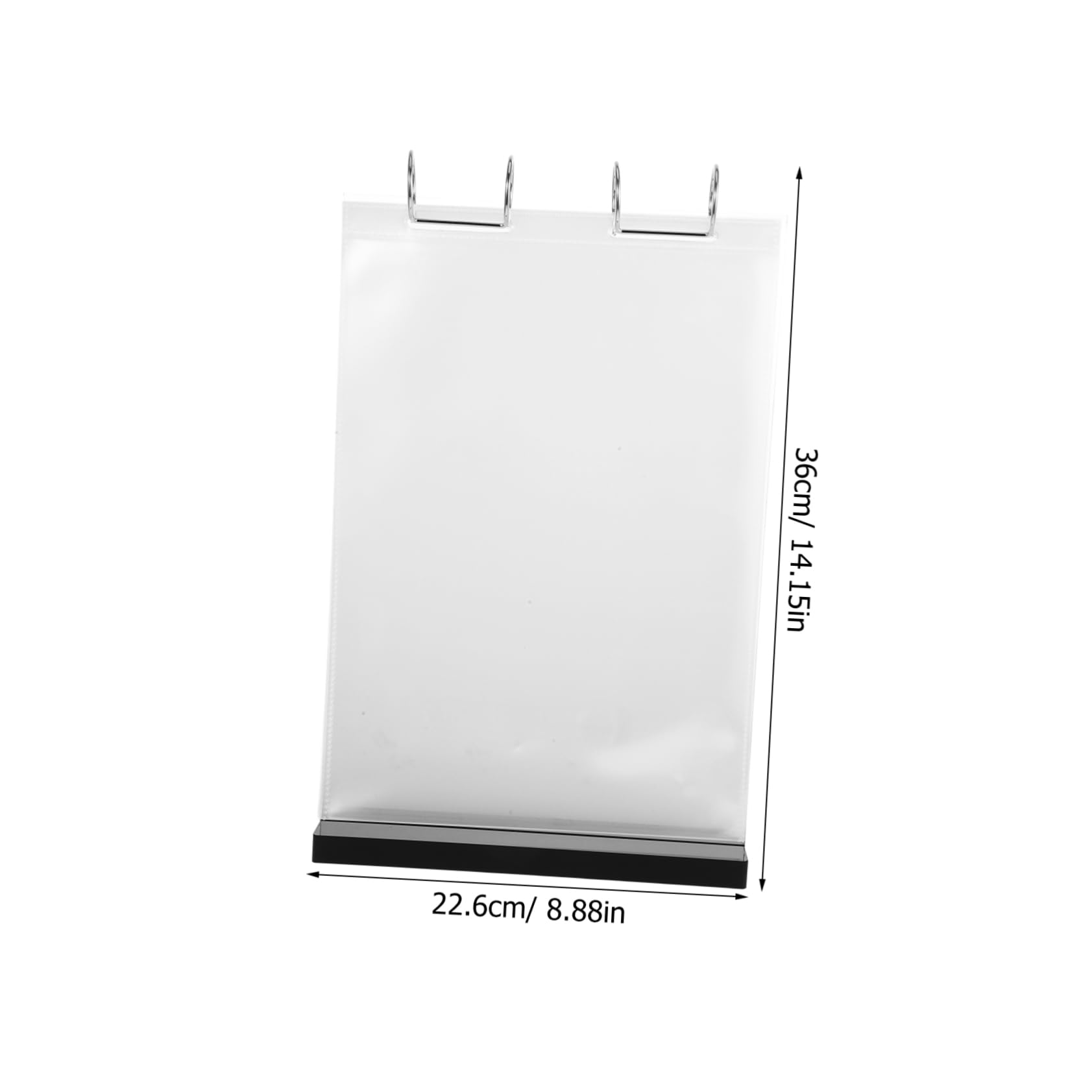 FUNOMOCYA Double-sided Menu Display Stand Acrylic Frame Stand Tabletop Sign Holder