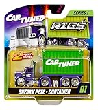 CarTuned™ Rig$ Container Case- Sneaky Pete, Purple and Green DieCast Truck, Style 2