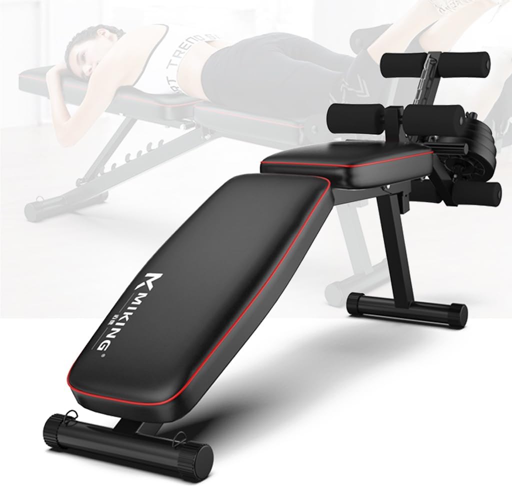 Banc Inclinable Musculation，Banc Muscu, Banc Musculation Multifonction - Leg Extension Machine, Machine Musculation,5 Angles Réglables, Capacité De Charge 440 Lb Black,46.5IN - Amazon product rated Grade F