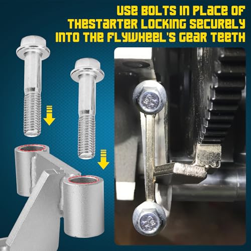 Image of Chelhead Flywheel Holder with 8.8 Bolts LS Flywheel Locking Tool Silver Kit Compatible with 4.8 5.3 5.7 6.0 6.2 LS1 LS2 LS3 LS6 Chevy LSX Camaro, Corvette, Trans am, GTO, G8, CTS V, GM Trucks