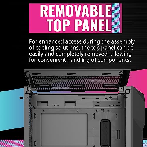 Image of Cooler Master TD300 Mesh Micro-ATX Tower with Polygonal Mesh Front ana Removable Top Panel, ARGB /PWM Hub Tempered Glass, Dual Sickleflow PWM ARGB Lighting Fans