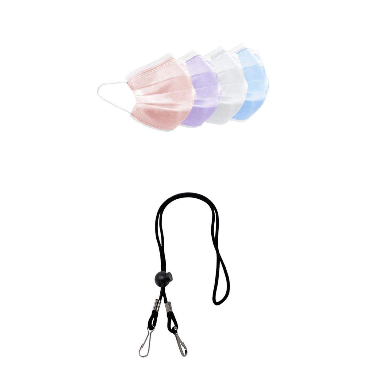 snappsy 80Pcs Non-woven Cloth Disposable Face Masks Anti-Dust Cover-picture-2