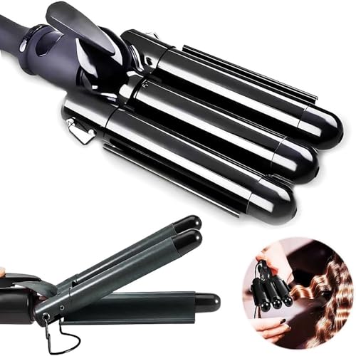 Triondas Modelador de Cachos Profissional Penteado Ondas Perfeitas Cacheador Ondulador Cachos Sereia
