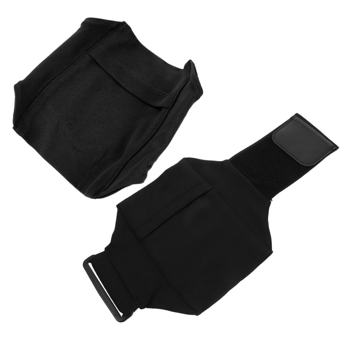TOPBATHY 8 Pezzi Porta Cellulare da Gamba Regolabile per Corsa e Jogging | Carta e Telefono, Fascia Elastica Sicura con Chiusura a Strappo, Due Pezzi