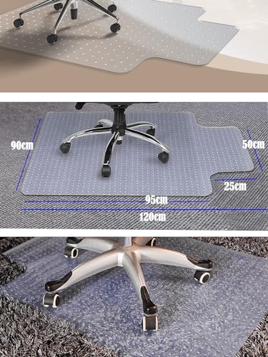 TUKA-i-AKUT 90x120cm Alfombrilla Protectora para Alfombras transparente lechoso TKD4012 5