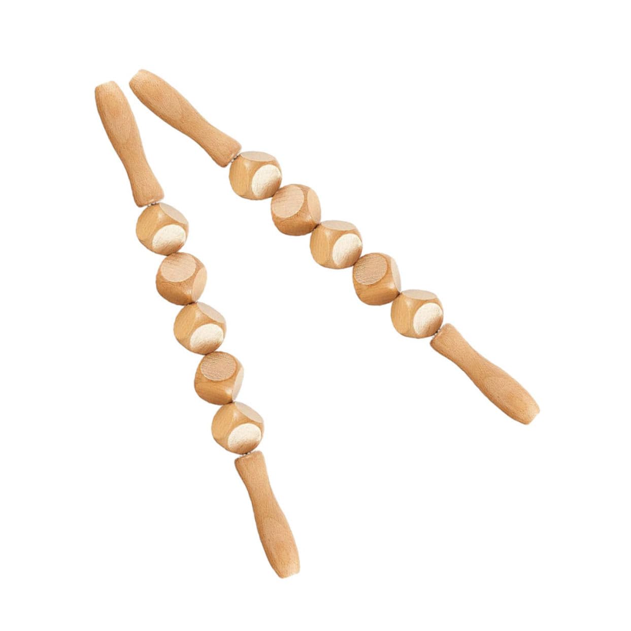 Anneome Rodillos de Madera para La Espalda 2 Unidades Palos de Masaje Abdominal Masajeadores Que Preservan La Salud Herramientas de Fitness Compactos para Un Fácil Almacenamiento