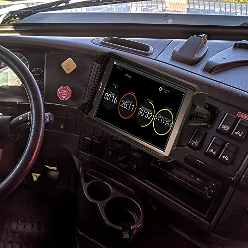 Arkon Mounts Heavy-Duty Drill Base Tablet Mount, Adjustable, 360 Degree Positioning, Low Vibration Spring-Loaded Amps Tablet Holder Fits All 7”-18” Tablets (Ipad, Samsung) Tabrmamps #TOP4