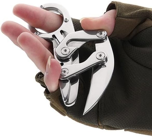 Folding Karambit Claw Knife Multifunction Mechanical Cutting Tool