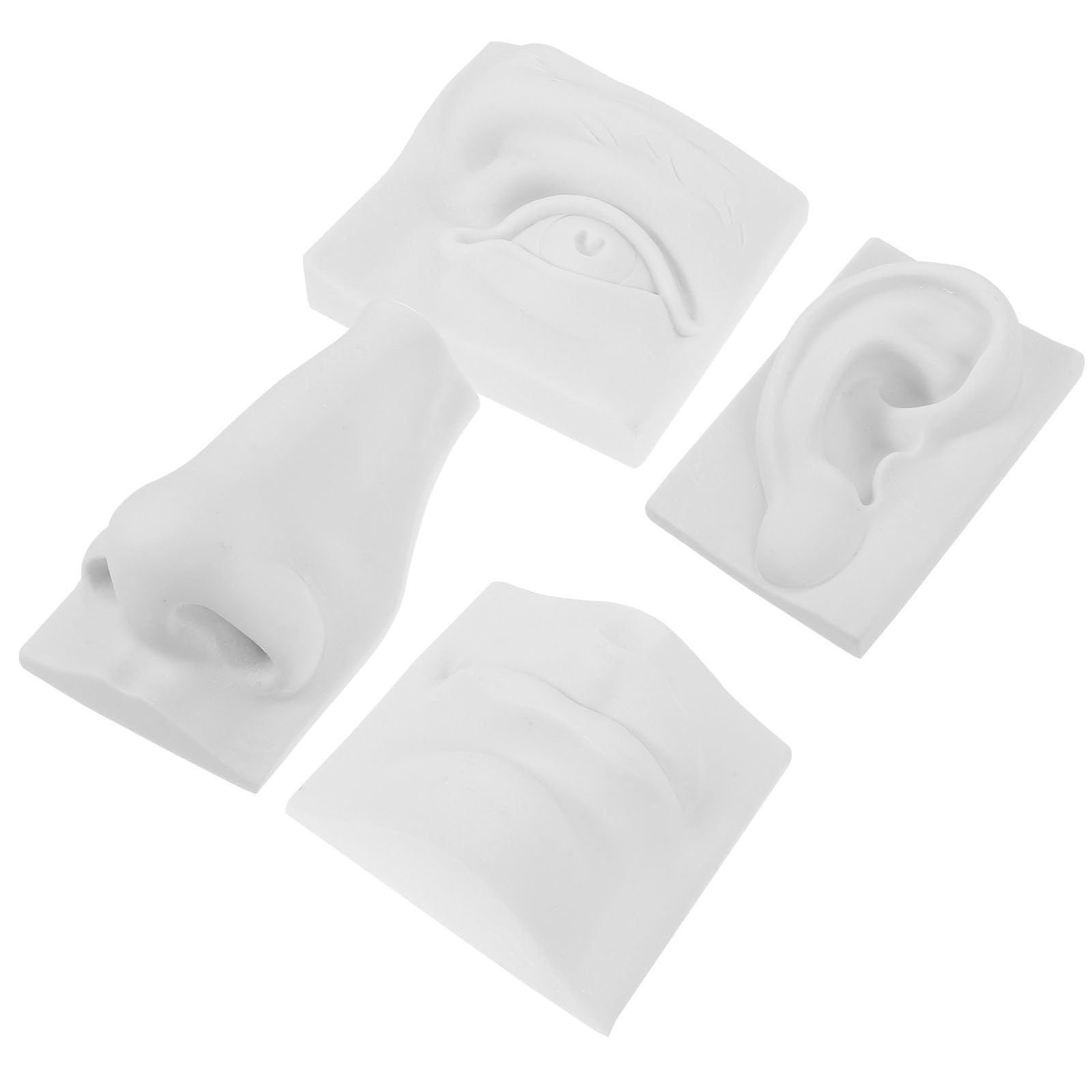 Sculptures de visages en gypse comme décor inspirant et modèle de dessin