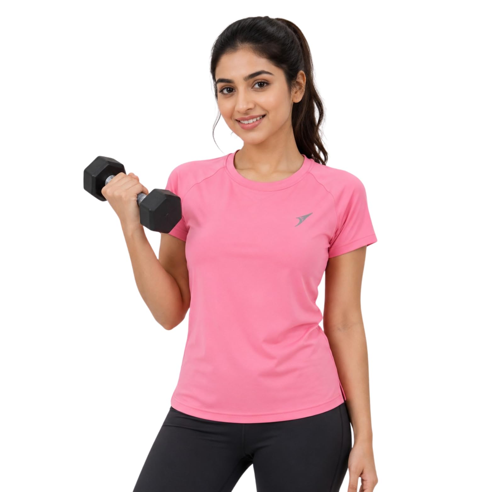 Gym T-Shirt for Women | Quick Dry Sports & Workout T-Shirt | Moisture Wicking Athletic Running Tee | Breathable Lightweight Activewear for Gym, Yoga, Training, Walking & Casual Wear |-picture-25