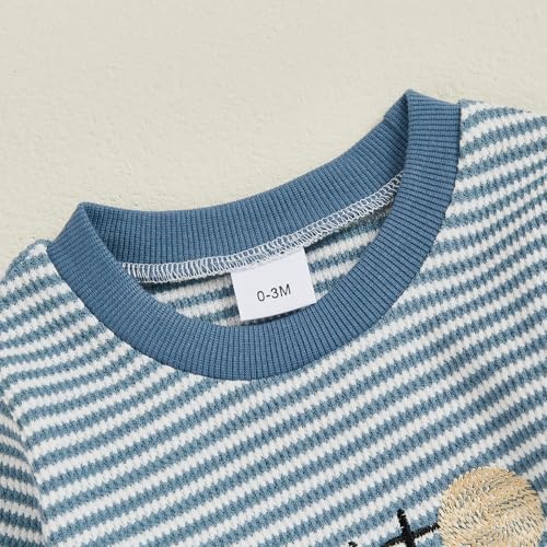 Newborn Baby Boy Golf Clothes New to the Golf Club Embroidery Waffle Long Sleeve Jumpsuit Romper Baby Shower Outfit 5