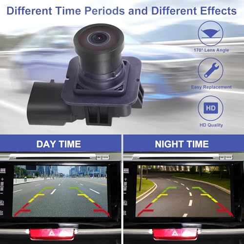 Image of Rear View Backup Camera Compatible with Ford Escape 2014 2015 2016 Parking Assist Camera Replace GJ5T19G490AD GJ5T-19G490-AB EJ5Z-19G490-A