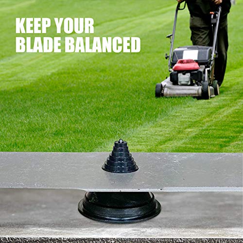 【2021 New】Universal LawnMower Blade Sharpener, lawn mower blade grindstone with Wear-resistant Steel backing for any electric drill for sharpening knives, garden, kitchen, courtyard-3Pack+Balancer - Thumbnail 4