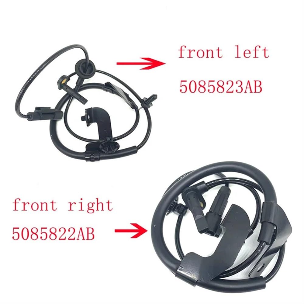 Sensore Ruota ABS Sensore di velocità della Ruota ABS Anteriore Sinistro/Destro 5085822AB 5085823AB per Chrysler per Sebring 200 300 ABS Sensore velocità Veicolo