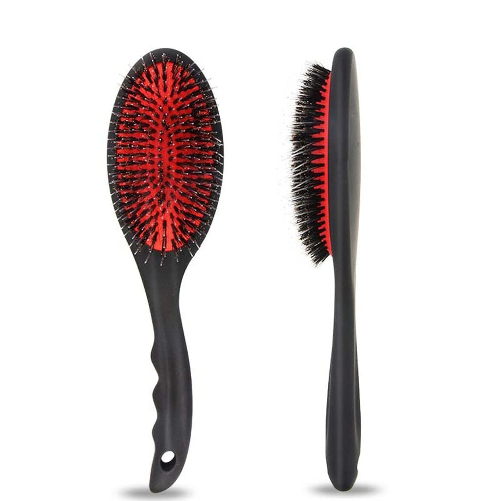 Pettine da Barbiere Pettine for parrucchiere cuscino d'aria addominali La maniglia curva di plastica Il pettine anti-statico del massaggio antistatico è adatto for gli uomini e le donne uso domestico
