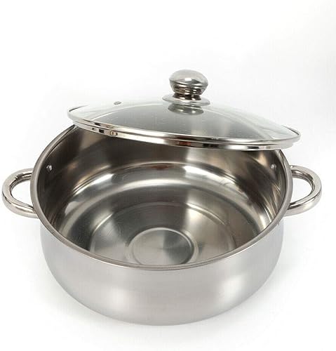 Miniatura 6 de LyeXD Olla de vapor de 5 niveles de fondo grueso, 10.2 in10.2 pulgadas, acero inoxidable de grado alimenticio, vaporizador de cocina para cocinar