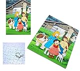 Medidas aprox: 29,2x20 cm PUZZLE 120 PIEZAS SERIE ANTIGUA DE HEIDI ANIME rompecabezas educativo puzle