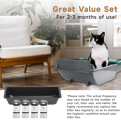 image for LUVCOSY Permanent Waste Receptacle with 40-Pack Liners Compatible with