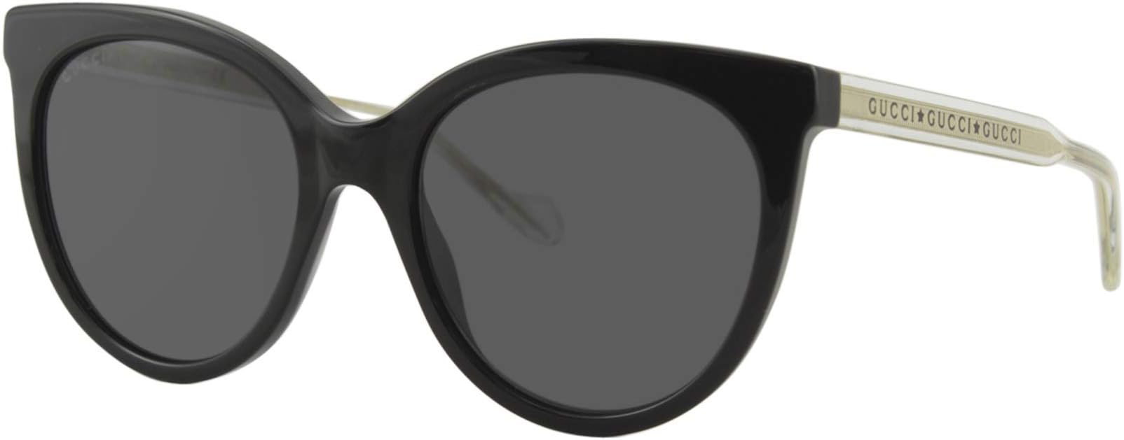 Unisex Adults’ GG0565S-001-54 Sunglasses, Schwarz Glänzend-Kristall Kristall, 54.0