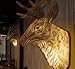 Produktbild Kreative Persönlichkeit Hirsch Kopf Wand Lampe Wohnzimmer Esszimmer Wand Geländer KTV Bar Nordeuropäisches Geweih Wandlampe Bronze Antik